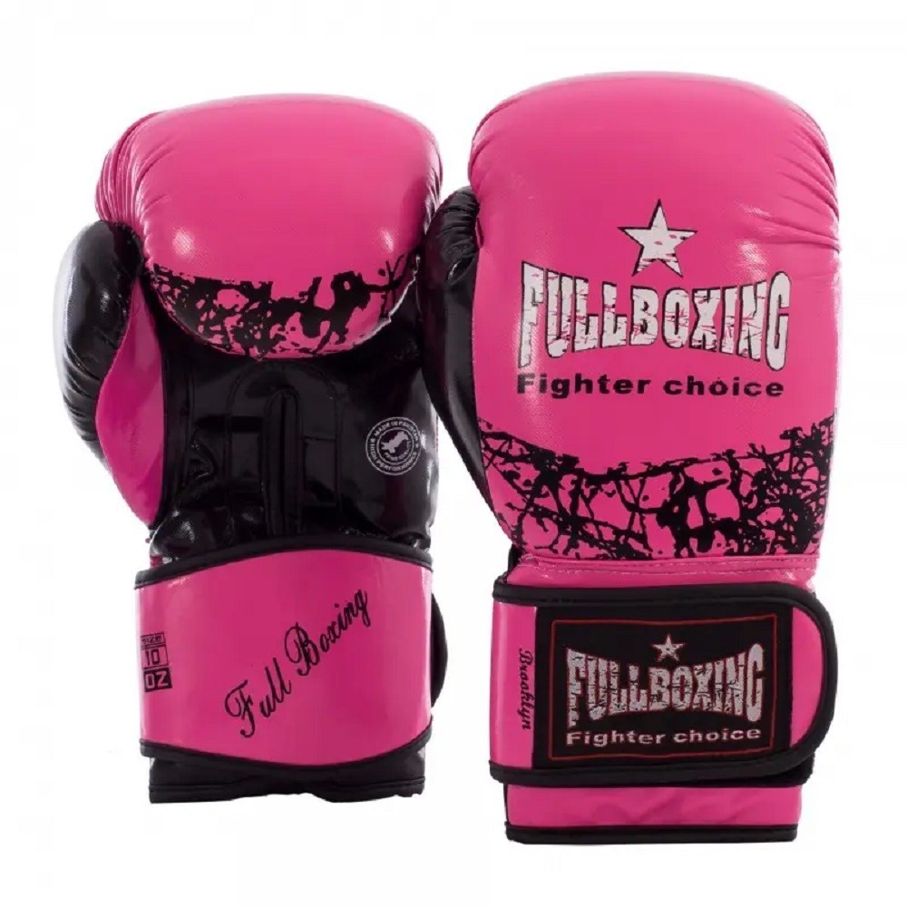 Par Guantes Boxeo Fullboxing Brooklyn Rosa Negro Dondeporte