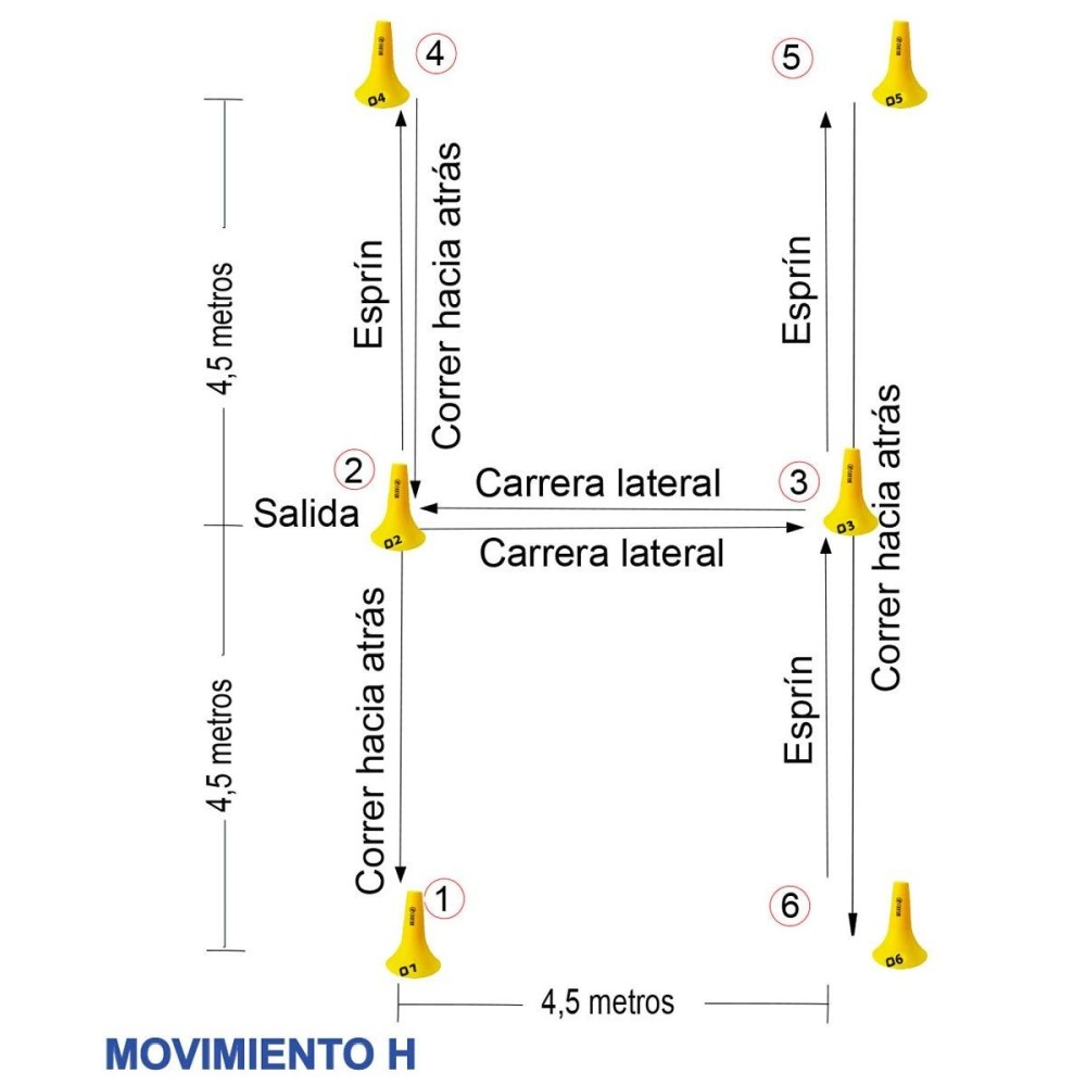 Set 10 Conos 23cm Numerados Zastor Flut-10N