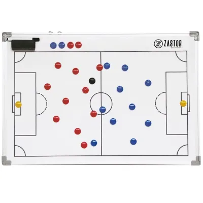 Pizarra Táctica Magnética de Fútbol Zastor TEAM - 45x60 cm