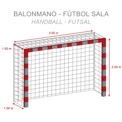 Juego Redes Fútbol Sala - Balonmano Basic