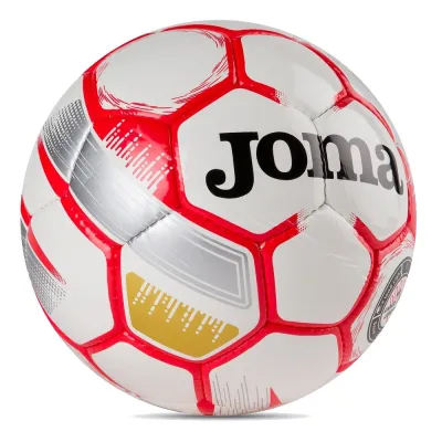 Balón Fútbol Joma Egeo Blanco/Rojo T-4