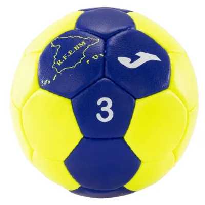 Balón Balonmano Joma RFEBM Amarillo Flúor/Azul Royal T-3
