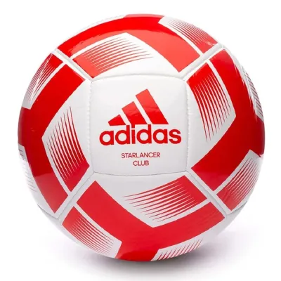 Balón Fútbol Adidas Starlancer Club Rojo-Blanco T-4