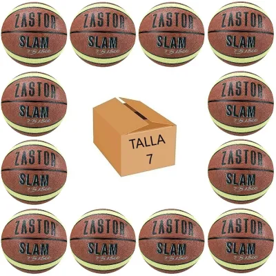 Pack 12 Balones Baloncesto Zastor Slam 7B1800 T-7