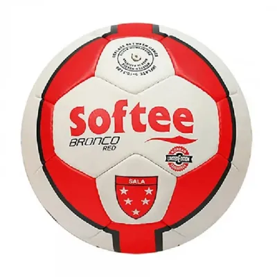 Balón Fútbol Sala Softee Bronco Rojo/Blanco T-62