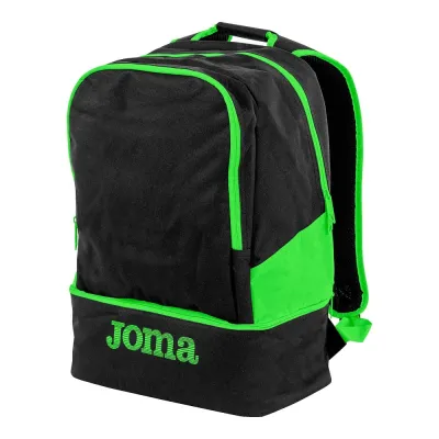 Mochila Joma Estadio III Negro-Verde Flúor