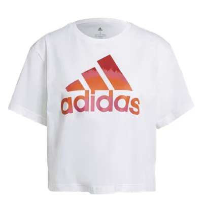 Camiseta Adidas Graphic Cropped Blanca