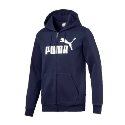 Sudadera Puma Hoodie ESS FZ Azul