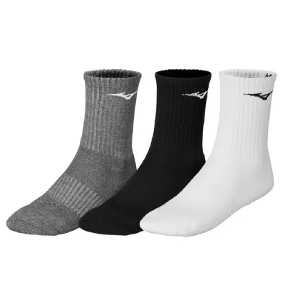 Calcetines Mizuno Training 3P Blanco/Negro/Gris