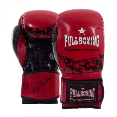 Par Guantes Boxeo Fullboxing Brooklyn Rojo/Negro