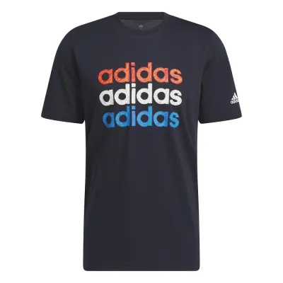 Camiseta Adidas MultiLinear Sportswear Graphic Azul Marino