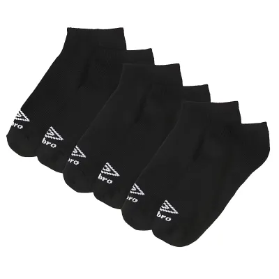 Pack 3 Calcetines Umbro Low Liner Sock Negro