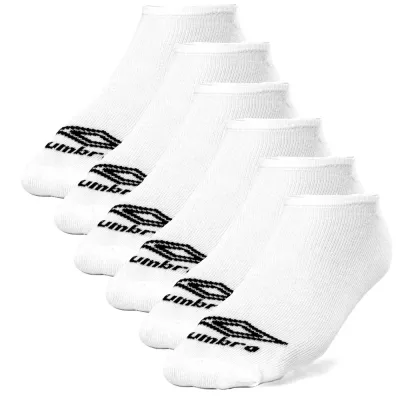 Pack 3 Pares Calcetines Umbro Low Liner Blanco