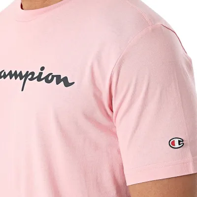 Camiseta Champion Basic Cou Rosa