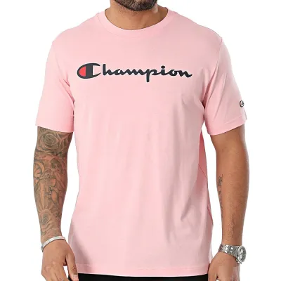 Camiseta Champion Basic Cou Rosa