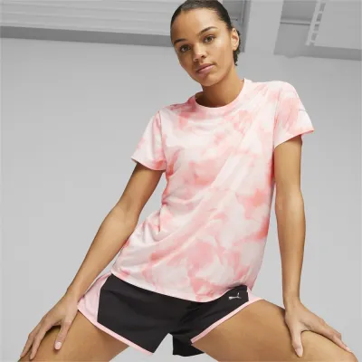 Camiseta Puma Run Favorite AOP Coral