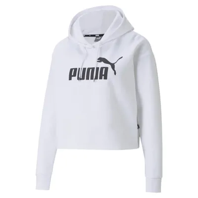 Sudadera Puma ESS Cropped Blanca