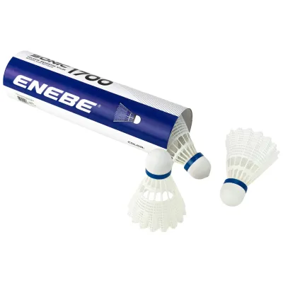 Tubo 6 Volantes Bádminton Enebe Sonic 1700 Blanco