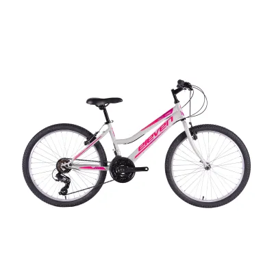 Bicicleta Eleven Play 24" Gris/Rosa