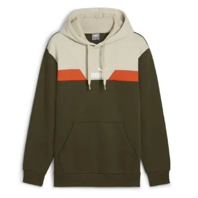 Sudadera Puma Power Colorblock Verde/Blanco