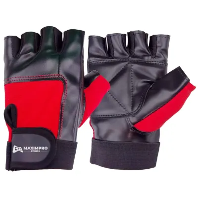 Guantes Fitness Maximpro Cota Rojo/Negro