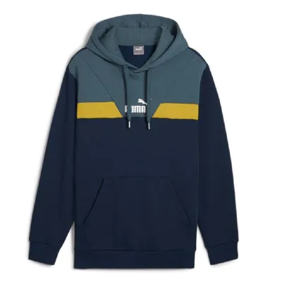 Sudadera Puma Power Colorblock Azul Marino/Verde