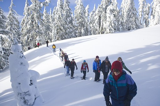 raquetas de nieve en san valentin